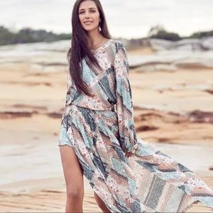 Jaase AU Dress Boho Hippie Festival Long Sleeve